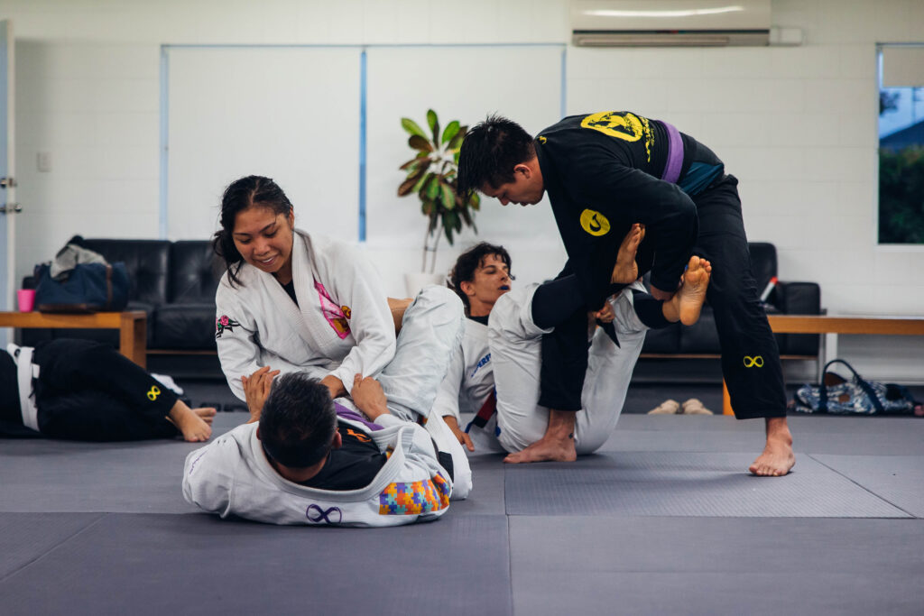 Journey Jiu-Jitsu students/members during a Gi class.