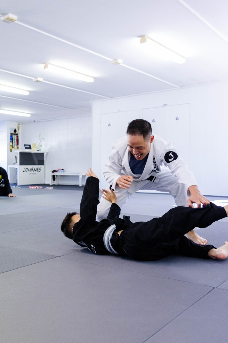 Family Brazilian Jiu-Jitsu class at Journey Jiu-Jitsu in Southport.