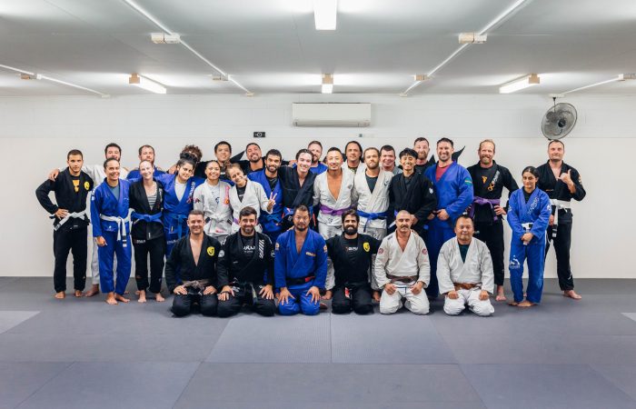 Journey Jiu-Jitsu members all together after Gi and NoGi class.