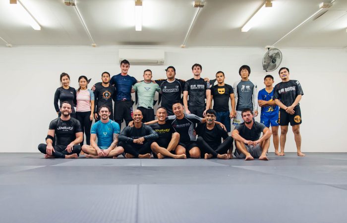 Picture of members at Journey Jiu-jitsu after a nogi class.